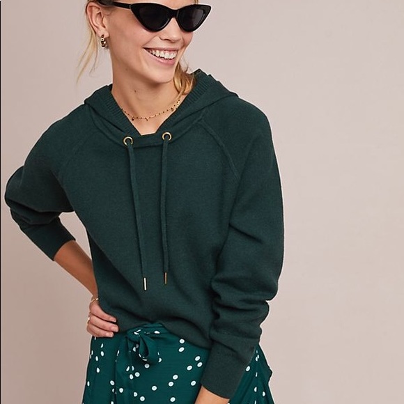 Anthropologie Tops - Anthropologie Moth Green hoodie
